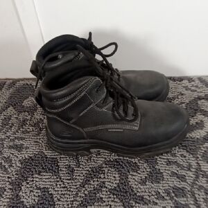 Skechers Men's Woek Burgin Tarlac Steel Toe Black Mens 9.5